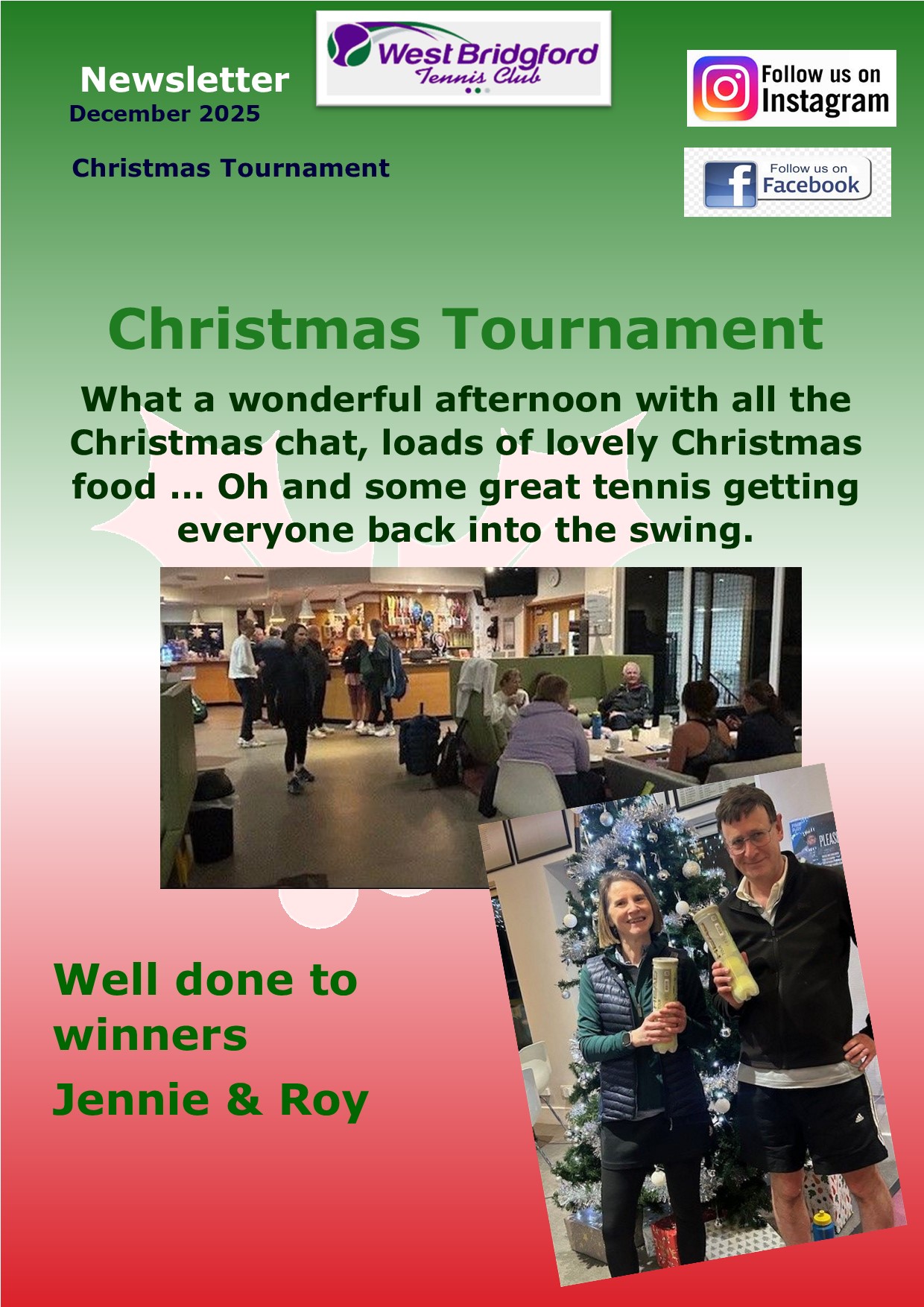 Christmas American Doubles Winners