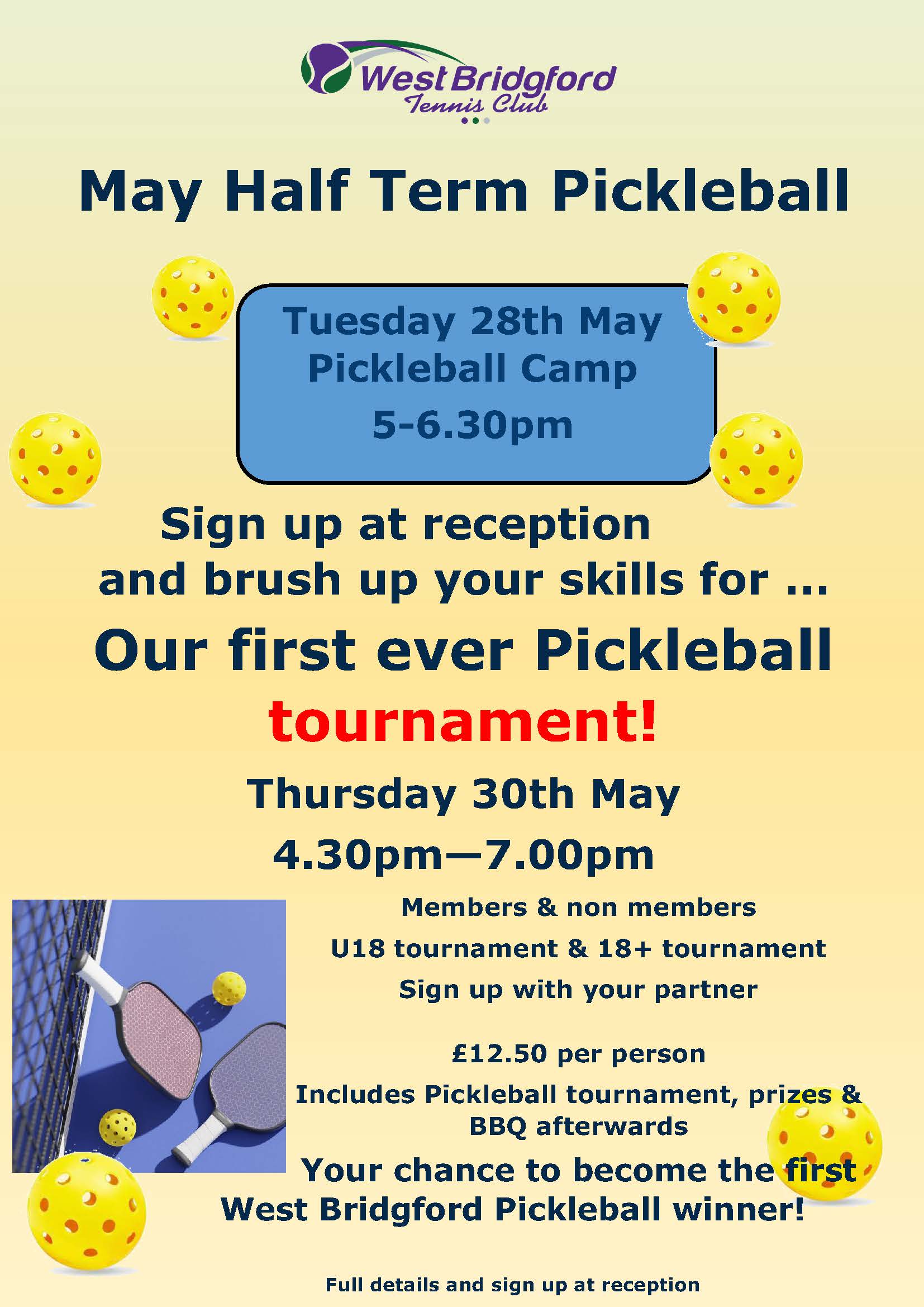 Holiday Camps - West Bridgford Tennis Club