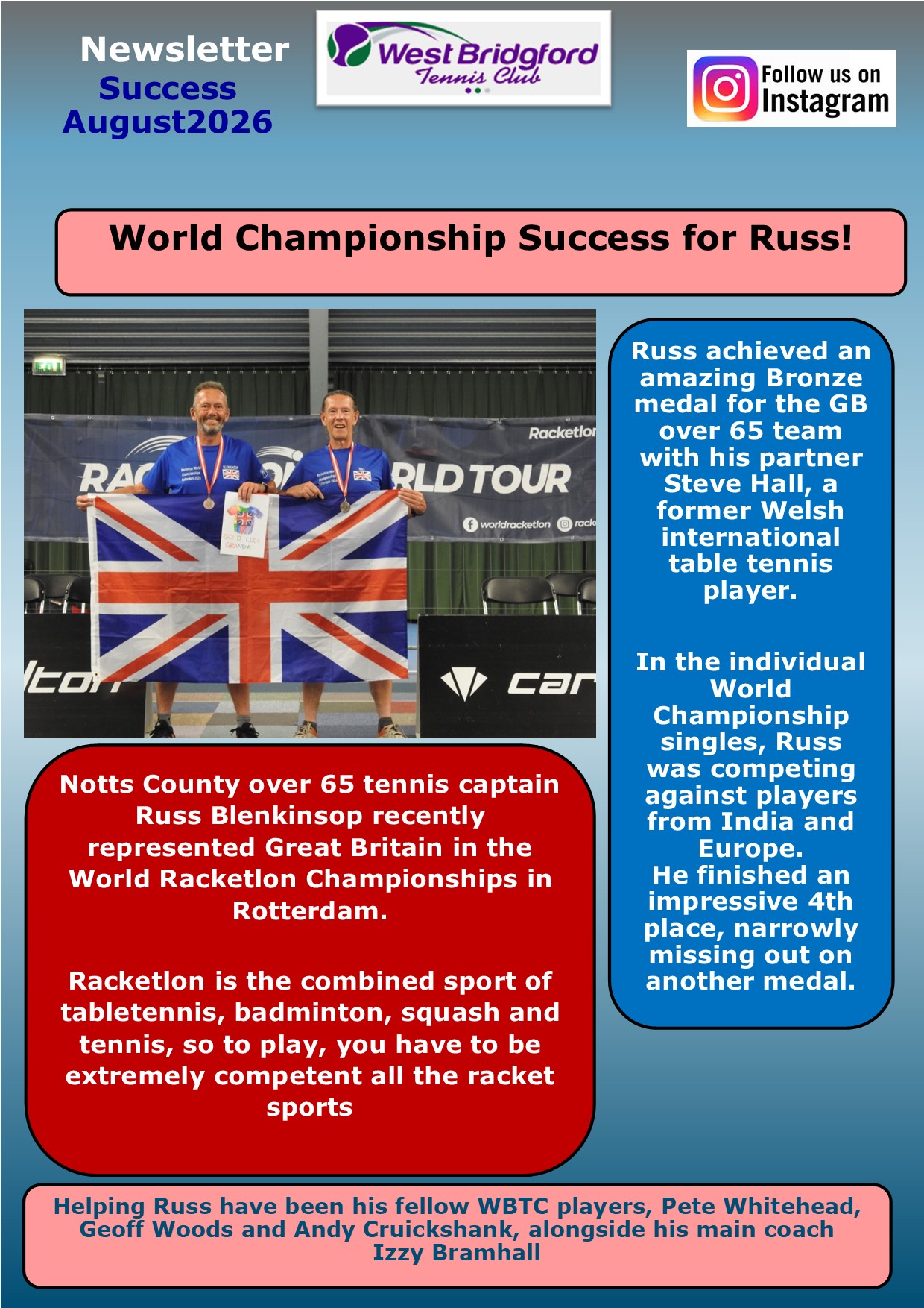 Success for Russ