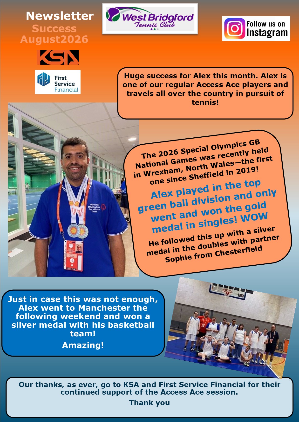 Success for Alex