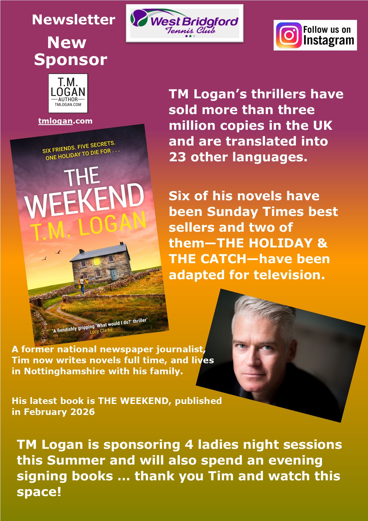 New Sponsor TM Logan