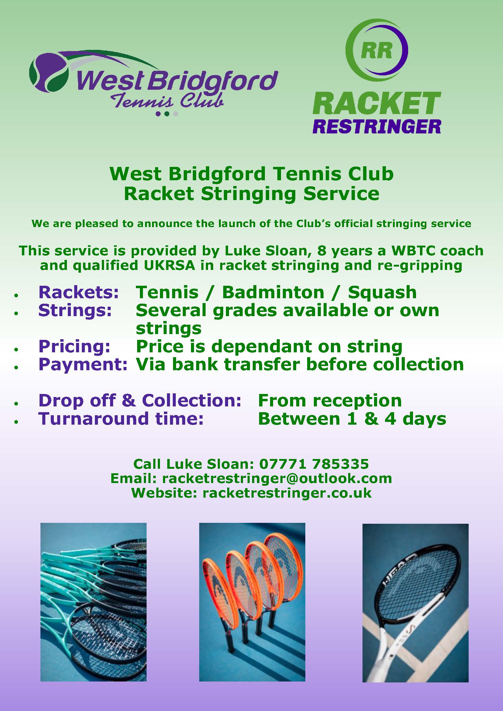 This is the blog page of Racket Stringing Service Southport